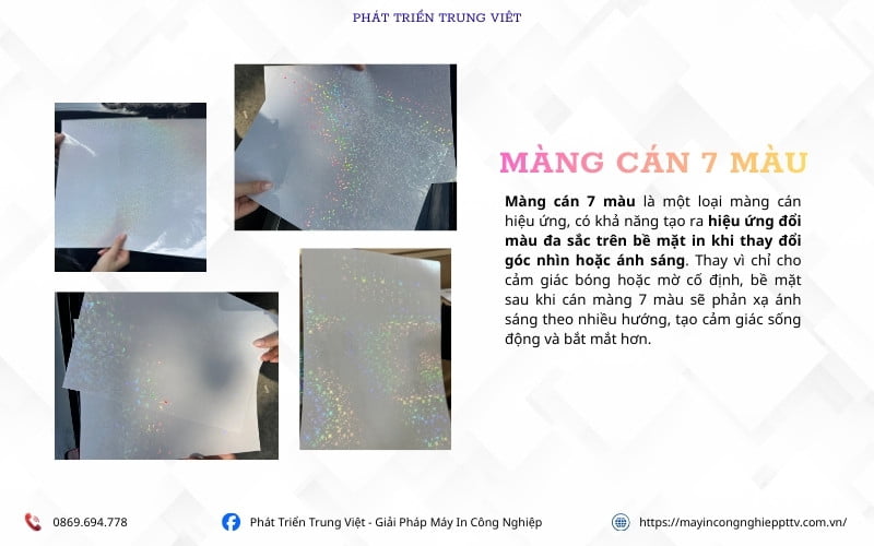 Giải thích màng cán 7 màu là gì?